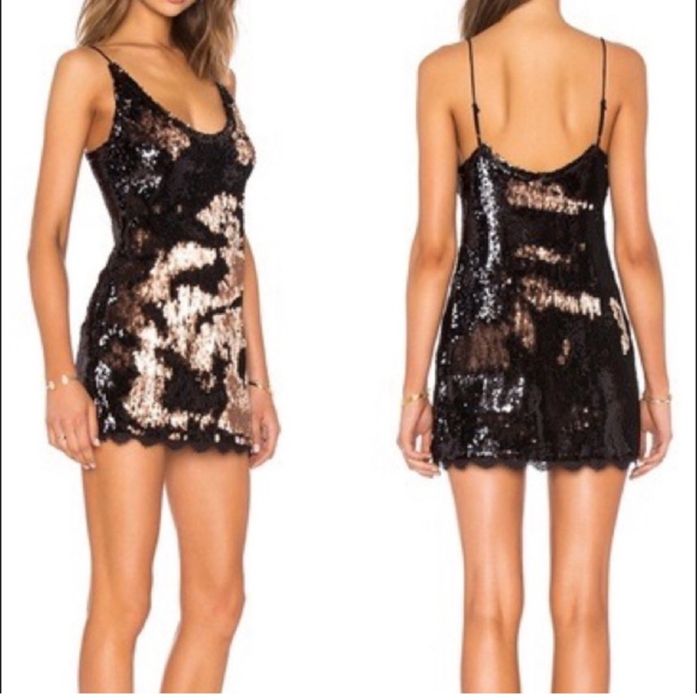 FREE PEOPLE sequin slip dress
